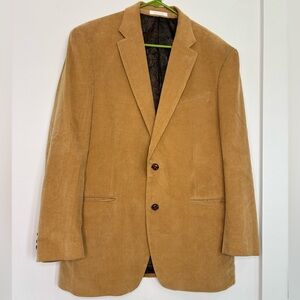 LAUREN RALPH LAUREN VINTAGE CORDUROY MENS BUTTON FRONT SUIT JACKET SZ LARGE